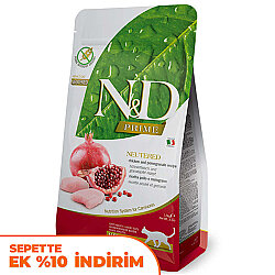 ND Prime Tahılsız Tavuk ve Nar Kısırlaştırılmış Kedi Maması 1,5 Kg - N&D