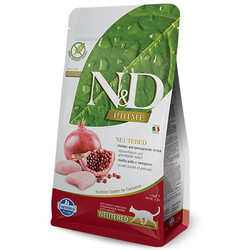 N&D (Naturel&Delicious) - ND Prime Tahılsız Tavuk ve Narlı Kısırlaştırılmış Kedi Maması 5 Kg