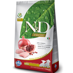 N&D (Naturel&Delicious) - ND Prime Tahılsız Tavuk Nar Küçük Irk Yavru Köpek Maması 2,5 Kg + Temizlik Mendili