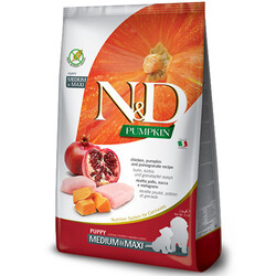 N&D (Naturel&Delicious) - ND Puppy Tahılsız Balkabak Tavuk Medium Maxi Yavru Köpek Maması 2,5 Kg