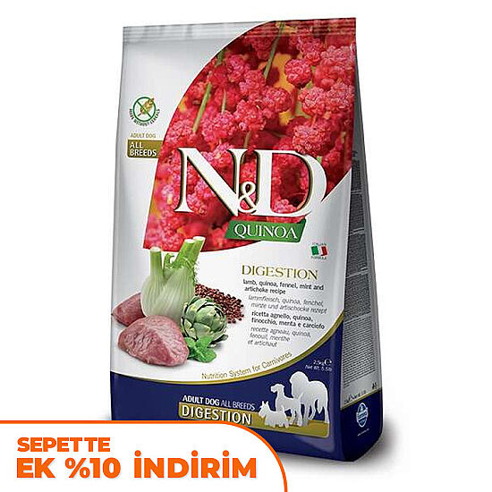 ND Quinoa Digestion Kuzu Kinoa Hassas Sindirim Köpek Maması 7 Kg - 1