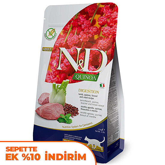 ND Quinoa Digestion Kuzu Kinoa Hassas Sindirim Kedi Maması 5 Kg - 1