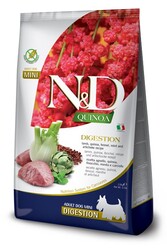 N&D (Naturel&Delicious) - ND Quinoa Digestion Mini Kuzu Kinoa Aromalı Hassas Sindirim Küçük Irk Köpek Maması 2,5 Kg + Temizlik Mendili