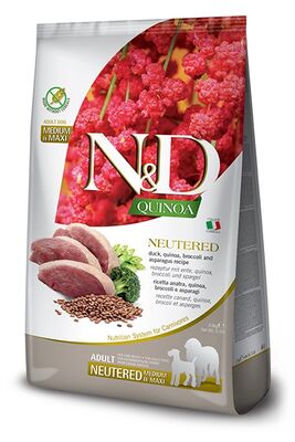 ND Quinoa Neutered Ördek Kısır Orta Büyük Irk Köpek Maması 12 Kg - 1