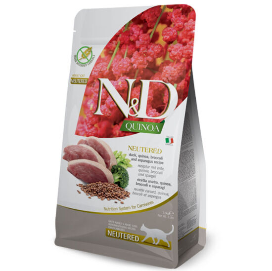 ND Quinoa Neutered Ördek Kinoa Kısırlaştırılmış Kedi Maması 1,5 Kg - 1