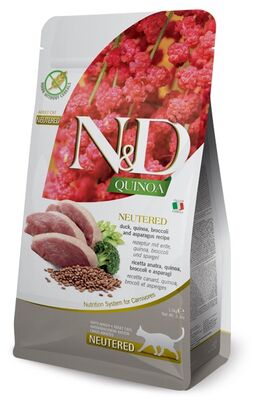 ND Quinoa Neutered Ördek Kinoa Kısırlaştırılmış Kedi Maması 1,5 Kg 