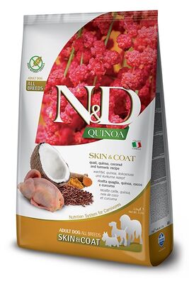 ND Quinoa Skin Coat Bıldırcın Kinoa Deri Tüy Sağlığı Köpek Maması 7 Kg - 1