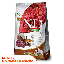 ND Quinoa Skin Coat Geyik Kinoa Deri Tüy Sağlığı Köpek Maması 7 Kg - N&D
