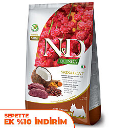 ND Quinoa Skin Coat Mini Geyik Küçük Irk Köpek Maması 2,5 Kg - N&D