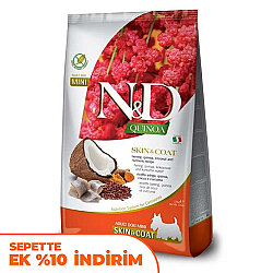 ND Quinoa Skin Coat Mini Ringa Kinoa Küçük Irk Köpek Maması 2,5 Kg - N&D