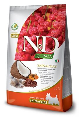 ND Quinoa Skin Coat Mini Ringa Kinoa Küçük Irk Köpek Maması 2,5 Kg - 1