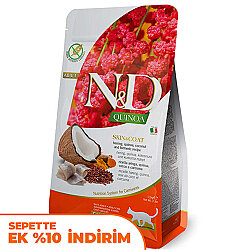 ND Quinoa Skin Coat Ringa Balığı Kinoa Tüy Sağlığı Kedi Maması 1,5 Kg - N&D