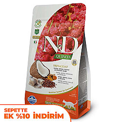 ND Quinoa Skin Coat Ringa Balığı Kinoa Tüy Sağlığı Kedi Maması 5 Kg - N&D