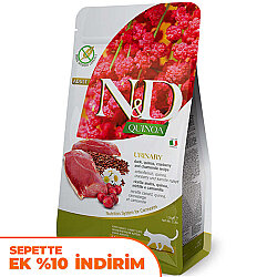 ND Quinoa Urinary Ördek Kinoa İdrar Yolları Sağlığı Kedi Maması 1,5 Kg - N&D