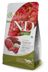 N&D (Naturel&Delicious) - ND Quinoa Urinary Ördek Kinoa İdrar Yolları Sağlığı Kedi Maması 5 Kg + 3 Adet Temizlik Mendili