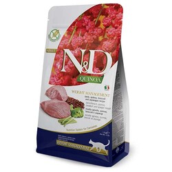 N&D (Naturel&Delicious) - ND Quinoa Weight Management Kuzu Kinoa Aromalı Light Kedi Maması 5 Kg + 3 Mendil