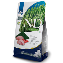 N&D (Naturel&Delicious) - ND Spirulina Kuzu ve Üzüm Tahılsız Orta ve Büyük Irk Yavru Köpek Maması 2 Kg