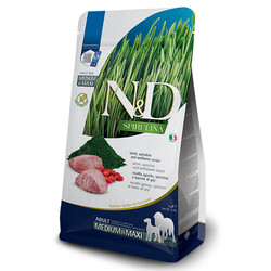 N&D (Naturel&Delicious) - ND Spirulina Kuzu ve Üzüm Tahılsız Orta ve Büyük Irk Köpek Maması 2 Kg