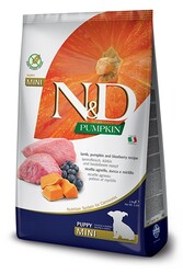N&D (Naturel&Delicious) - ND Tahılsız Balkabaklı Kuzu Küçük Irk Yavru Köpek Maması 2,5 Kg