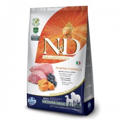 N&D (Naturel&Delicious) - ND Tahılsız Balkabaklı Kuzu Medium Maxi Köpek Maması 12 Kg