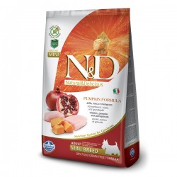 N&D (Naturel&Delicious) - ND Tahılsız Balkabaklı Tavuk Küçük Irk Köpek Maması 2,5 Kg