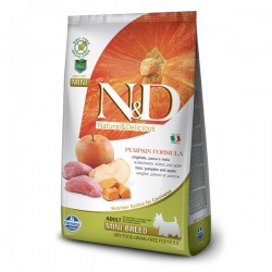 ND Tahılsız Balkabaklı Yaban Domuzlu Küçük Irk Köpek Maması 2,5 Kg + Temizlik Mendili - N&D