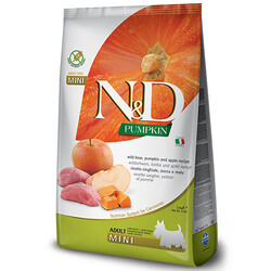 ND Tahılsız Balkabaklı Yaban Domuzu Küçük Irk Köpek Maması 7 Kg - N&D