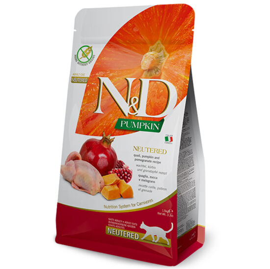 ND Tahılsız Bıldırcın Nar Kısırlaştırılmış Kedi Maması 1,5 Kg - 1