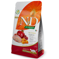 ND Tahılsız Bıldırcın Nar ve Bal Kabaklı Kısırlaştırılmış Kedi Maması 10 Kg - N&D