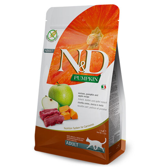ND Tahılsız Geyikli Bal Kabaklı ve Elmalı Kedi Maması 1,5 Kg - 1