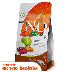 ND Tahılsız Geyikli Bal Kabaklı ve Elmalı Kedi Maması 5 Kg - N&D