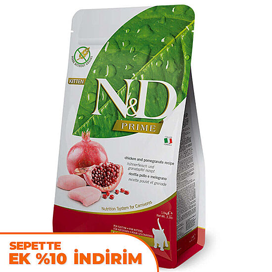 ND Tahılsız Kitten Tavuk ve Nar Yavru Kedi Maması 1,5 Kg - 1