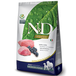N&D (Naturel&Delicious) - ND Tahılsız Kuzu Yaban Mersini Orta ve Büyük Irk Köpek Maması 12 Kg