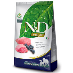 ND Tahılsız Kuzu Yaban Mersini Orta ve Büyük Irk Köpek Maması 12 Kg - N&D