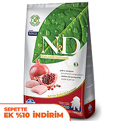 ND Tahılsız Maxi Tavuk Nar Büyük Irk Yavru Köpek Maması 2,5 Kg - N&D
