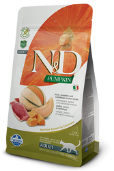N&D (Naturel&Delicious) - ND Tahılsız Ördekli ve Bal Kabaklı Kedi Maması 5 Kg