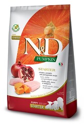 N&D (Naturel&Delicious) - ND Tahılsız Starter Balkabak, Tavuk, Nar Yavru Köpek Maması 2,5 Kg + Temizlik Mendili