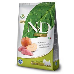N&D (Naturel&Delicious) - ND Tahılsız Yaban Domuzu Elma Küçük Irk Köpek Maması 7 Kg + 3 Adet Temizlik Mendili