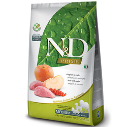 ND Tahılsız Yaban Domuzu Elmalı Orta ve Büyük Irk Köpek Maması 2,5 Kg + Temizlik Mendili - N&D