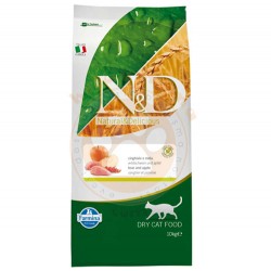 ND Tahılsız Yaban Domuzu ve Elmalı Kedi Maması 10 Kg + 4 Adet Temizlik Menidili - N&D