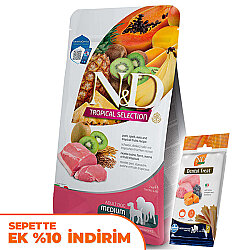ND Tropical Selection Domuz ve Meyveli Orta ve Büyük Irk Köpek Maması 2 Kg + ND Köpek Ödülü - N&D