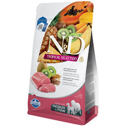 N&D (Naturel&Delicious) - ND Tropical Selection Domuz ve Meyveli Orta ve Büyük Irk Köpek Maması 2 Kg