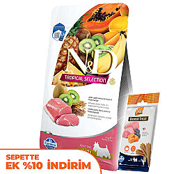 ND Tropical Selection Domuz ve Meyveli Mini Irk Köpek Maması 1,5 Kg + ND Köpek Ödülü - N&D