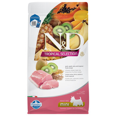 ND Tropical Selection Domuz ve Meyveli Mini Irk Köpek Maması 1,5 Kg 