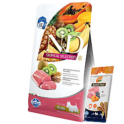 ND Tropical Selection Domuz ve Meyveli Mini Irk Köpek Maması 5 Kg + ND Köpek Ödülü - N&D