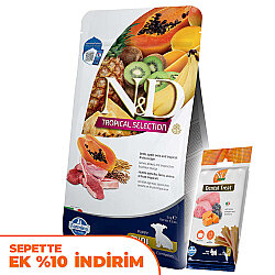 ND Tropical Kuzu ve Meyve Küçük Irk Yavru Köpek Maması 5 Kg + ND Köpek Ödülü - N&D