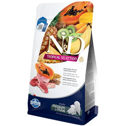 N&D (Naturel&Delicious) - ND Tropical Kuzu ve Meyve Orta ve Büyük Irk Yavru Köpek Maması 10 Kg