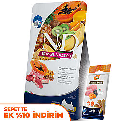 ND Tropical Selection Kuzu ve Meyveli Mini Irk Köpek Maması 5 Kg + ND Köpek Ödülü - N&D