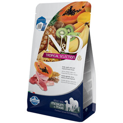 N&D (Naturel&Delicious) - ND Tropical Kuzu ve Meyve Orta ve Büyük Irk Köpek Maması 10 Kg