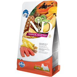 N&D (Naturel&Delicious) - ND Tropical Selection Somon ve Meyveli Mini Irk Köpek Maması 1,5 Kg + Temizlik Mendili